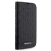 A black Karl Lagerfeld phone case with a monogram pattern. Produktbild-Vorschau