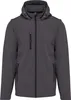 Kariban 3-lagige Uni-Softshell-Jacke mit Kapuze und Produktbild-Vorschau 3