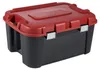 Coffre De Rangement 80 L 79.5 X 39.5 X H37.1 Cm Noir-rouge Voir les images du produit 2