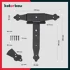 KOTARBAU® Sada 2 křížových závěsů 200 mm Závěs žaluzie Náhled obrázku produktu 3