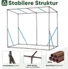 Sekey 200 x 77 x 170 cm Foliengewächshaus Schrägdach, Produktbild-Vorschau 4