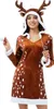 Kleid Reh mit Kapuze, Geweih und Stulpen, Groesse:M Produktbild-Vorschau 3