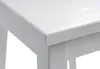 Hocker - H 45 cm - Weiß - Kiefernholz massiv Produktbild-Vorschau 3