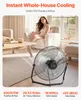 Ventilateur de sol SucceBuy, 3 vitesses, diamètre de 45 cm, Voir les images du produit 2