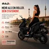 Motorroller 50 ccm Burnout BAD s Mattschwarz 45 km/h Produktbild-Vorschau 2