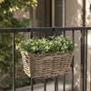 Mica Decorations Korb Marcia - 30x19x15 cm - Rattan - Grau Produktbild-Vorschau 5