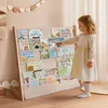 Caveen Kinder Bücherregal 5 Ebenen, Holz Kinderregal mit Produktbild-Vorschau 2