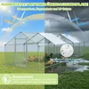 NAIZY 3x12x2m Stahl Hühnerstall PE UV-Schutz Dach Produktbild-Vorschau 4