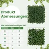 COSTWAY 12 szt. sztuczny żywopłot 50,5x50,5cm, sztuczna Podgląd zdjęcia produktu 3