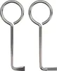 Two silver-colored lock picking tools with circular handles and L-shaped ends are shown against a white background. Produktbild-Vorschau