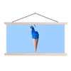 MuchoWow® Textilposter Pfau - Eistüte - Eiscreme - Blau - Produktbild-Vorschau 1