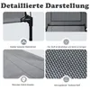 UISEBRT Hundebett mit Dach Sonnenschutz XL 122x92x102cm Produktbild-Vorschau 7