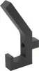 A black coat hook is shown against a white background. Produktbild-Vorschau