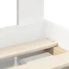 Bettrahmen mit Kopfteil Weiß 140 x 190 cm Massives Produktbild-Vorschau 10