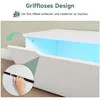 Mobili TV SONNI bianchi lucidi, da appendere, con LED, 160 Anteprima dell’immagine prodotto 10