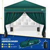tillvex Pavillon 3x3m Grün - mit 4 Seitenteilen wasserdicht Produktbild-Vorschau 7