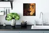 MuchoWow® Poster Pflanzen - Dschungel - Löwe 30x30 cm - Produktbild-Vorschau 3