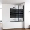 IMPTS Duschwand für Badewanne 140x140cm 3-teilig Faltwand Produktbild-Vorschau 1