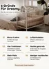 Beistellbett 60x120 cm mit Umbauseite - grau/natur - Dreamy Produktbild-Vorschau 4