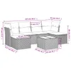 The Living Store 7-tlg. Garten-Sofagarnitur mit Kissen Produktbild-Vorschau 9