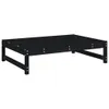 The Living Store Gartenhocker Schwarz 120x80 cm Massivholz Produktbild-Vorschau 3