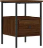 vidaXL Nachttisch Braun Eichen-Optik 34x36x50 cm Produktbild-Vorschau 2