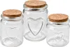 Vasetto Clayre & Eef Ø 6x8 cm Cuori in vetro trasparente Anteprima dell’immagine prodotto 2