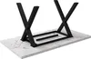 MODFU Table À Manger Avec Piètement Croisé Noir, Plateau Voir les images du produit 6