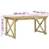 [Home] Gartentisch 160×79×75 cm Holz , Neue Mode 2024 im Produktbild-Vorschau 7