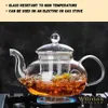 Théière Wilmax 770 ml en verre borosilicaté avec filtre en Voir les images du produit 5