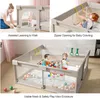 Laufstall Baby mit Matratze,  Baby Laufgitter mit Matte Produktbild-Vorschau 6