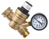 INF Loodvrij messing instelbare drukregelaar met manometer Productafbeelding-voorbeeld 1
