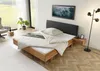 MASSIVMOEBEL24 Bett mit Nachttisch rechts Eiche 180x200x85 Produktbild-Vorschau 2