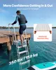VEVOR Dockleiter Klappbar, Bootsleiter mit 6 Rutschfesten Produktbild-Vorschau 2