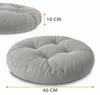 Sitzkissen Rund 40 cm aus Cord Stuhlkissen Bodenkissen Produktbild-Vorschau 2