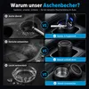 Aschenbecher Auto mit LED Beleuchtung, kompakter Fahrzeug Produktbild-Vorschau 5