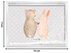 Mr. & Mrs. Panda Bilderrahmen Bär und Hase Umarmen - Grau Produktbild-Vorschau 3