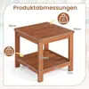 COSTWAY stolik pomocniczy drewniany, stolik ogrodowy z Podgląd zdjęcia produktu 3