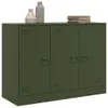 The Living Store Credenza verde oliva 99x39x73 cm Acciaio Anteprima dell’immagine prodotto 5