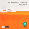 HOMESCAPES Nappe orange 178 x 300 cm, 100% coton Voir les images du produit 3