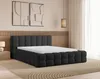 Chilly Design Polsterbett Verona Schwarz Bouclé Stoff Produktbild-Vorschau 2
