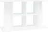 A white, multi-compartment aquarium stand. Podgląd zdjęcia produktu