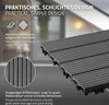 ECD Germany WPC Terrassenfliesen, 60x30 cm, 24er Spar Set Produktbild-Vorschau 4