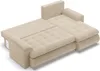 Rechts Ecksofa mit Schlaffunktion, Cord - Beige Produktbild-Vorschau 4