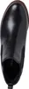 A top-down view of a black leather boot. Produktbild-Vorschau