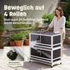 Hasenstall Kaninchenstall zooprinz Oskar mit Rollen | Produktbild-Vorschau 4
