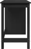 vidaXL Schreibtisch Schwarz 112 x 50 x 75 cm Massivholz Produktbild-Vorschau 4