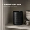Dipschalen-Set 8er, schwarz, 8,8 x 8,8 x 2,5 cm, Kunststoff Anteprima dell’immagine prodotto