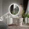 Runder Spiegel mit LED - Delhi - 105 cm Produktbild-Vorschau 2