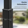 COSTWAY Pergola mit Schiebedach, 3,1x3,1m Pavillon Produktbild-Vorschau 8